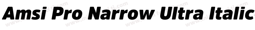 Amsi Pro Narrow Ultra Italic字体转换